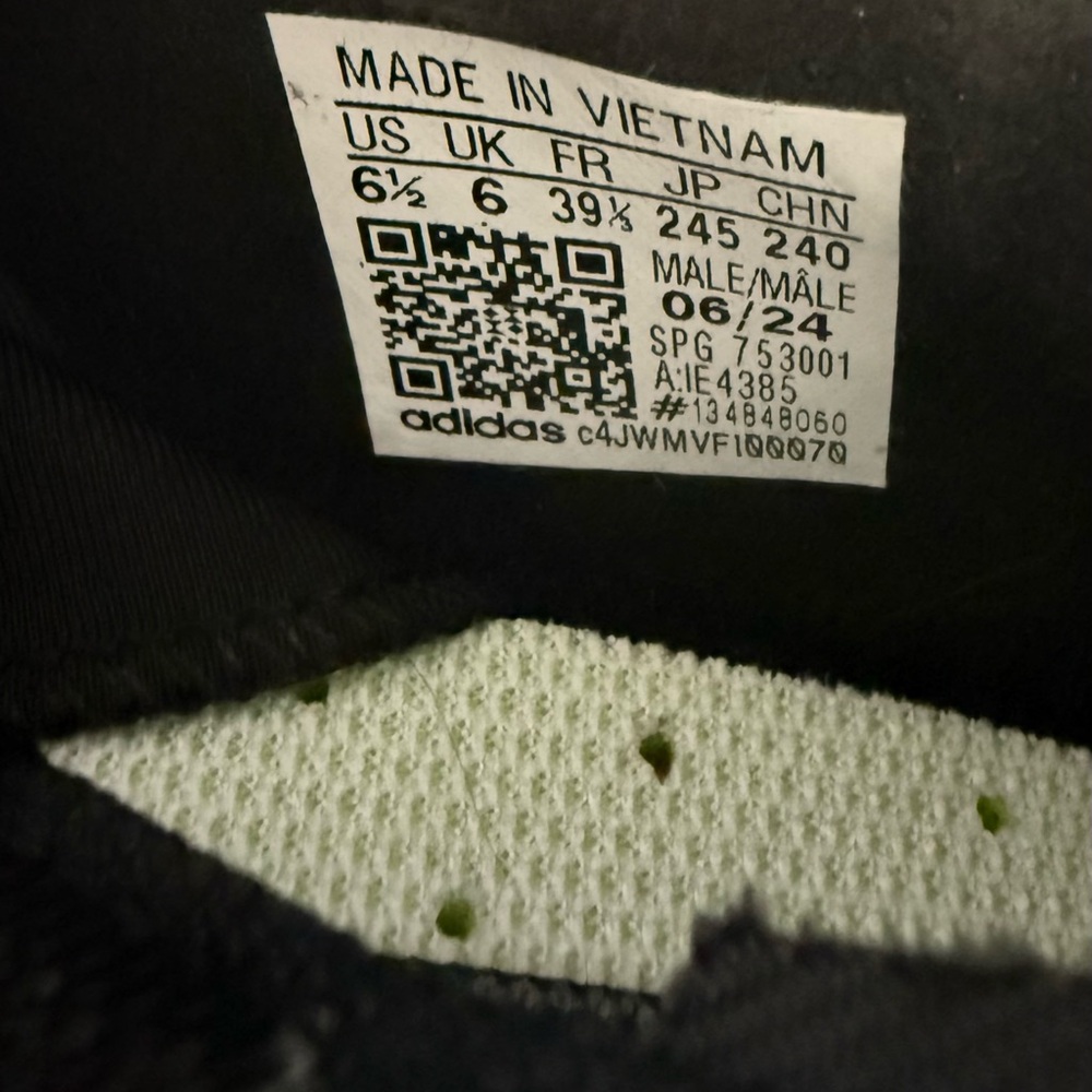 Adidas Adizero Black and White Men's Shoes 6.5 - Picture 8 of 12